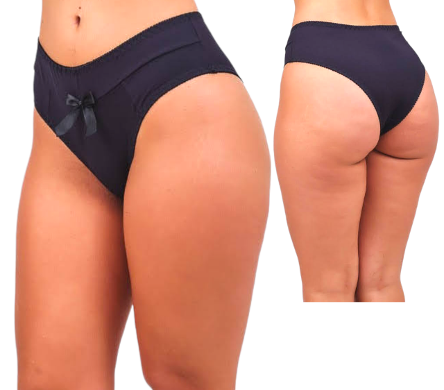 Kit 3 Calcinhas de Microfibra com Cós Alto | Mylla Lingerie