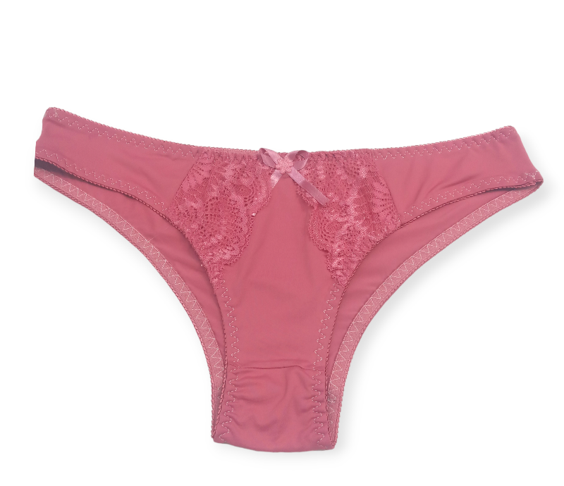 Kit de 10 Calcinhas Microfibra Feminina Estilo Biquíni Elegante com Toque de Renda